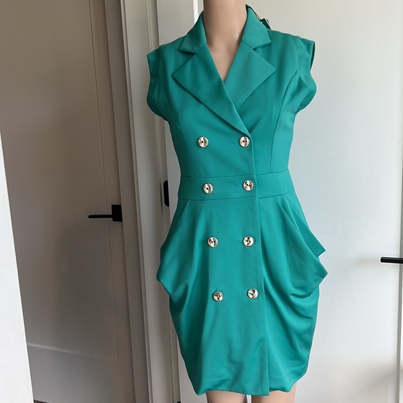 Double-Breasted sleeveless dress size small - Picture 2 of 13